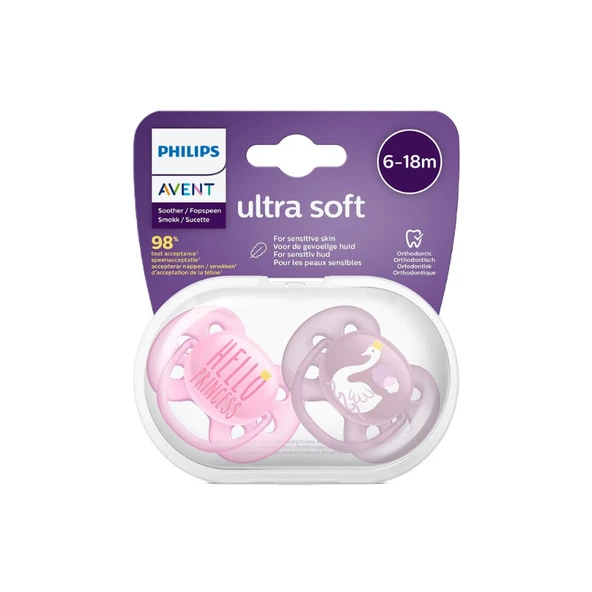 Philips Avent Ultra Soft Emzik Kız 6-18 ay