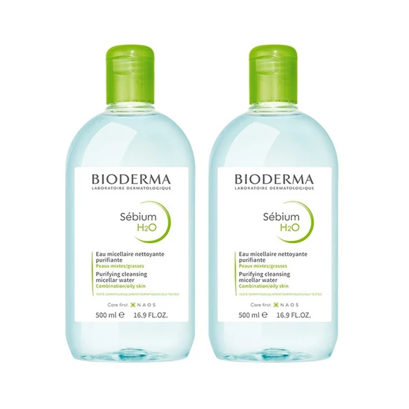 Bioderma Sebium H2O 500 ml 2 li Paket