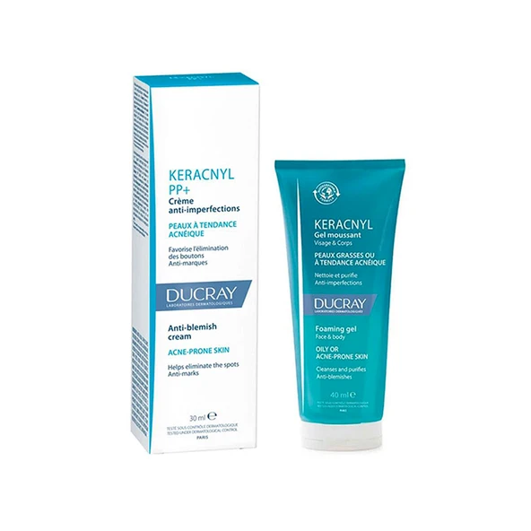 Ducray Keracnyl PP 30 ml Krem + Ducray Keracnyl Jel 40 ml ürün görseli