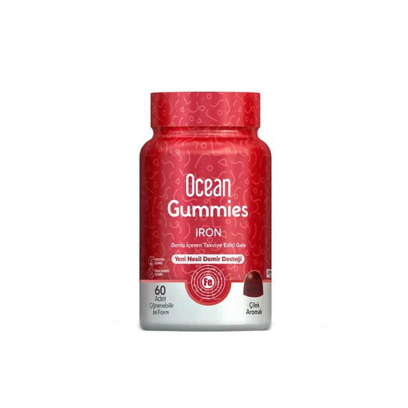 Ocean Gummies Demir Çiğnenebilir Jel Form 60 Adet ürün görseli