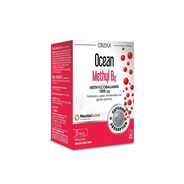 Orzax Ocean Methyl B12 1000 mg 5 ml ürün görseli