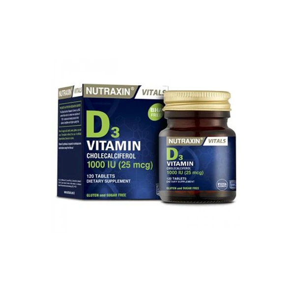 Nutraxin D3 Vitamin 1000 IU 120 Tablet