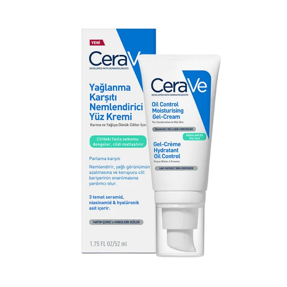 Cerave Yağlanma Karşıtı Nemlendirici Yüz Kremi 52 ml ürün görseli