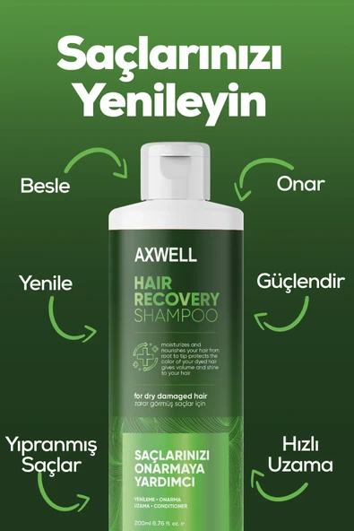 AXWELL Kuru Ve Yıpranmış Saçlar İçin Sedefli For Dry Damaged Hair Shampoo - 4