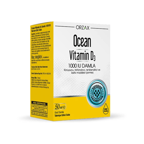 Ocean Vitamin D3 1000 IU Damla 50 ml
