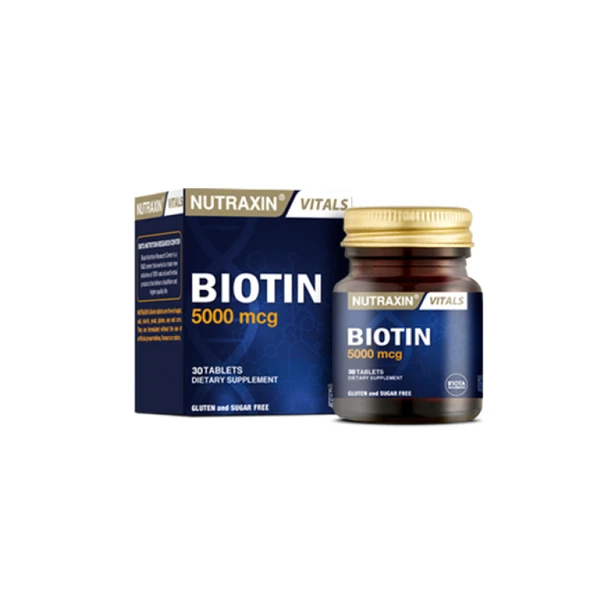 Nutraxin Biotin 5000 mg 30 Tablet ürün görseli