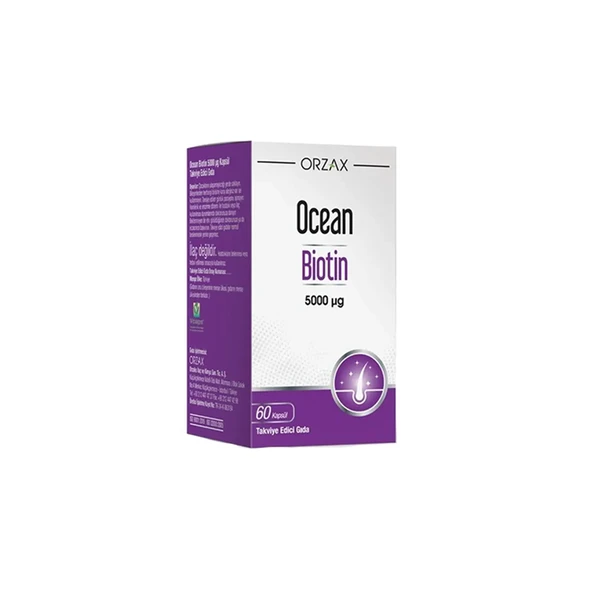 Orzax Ocean Biotin 60 Kapsül ürün görseli