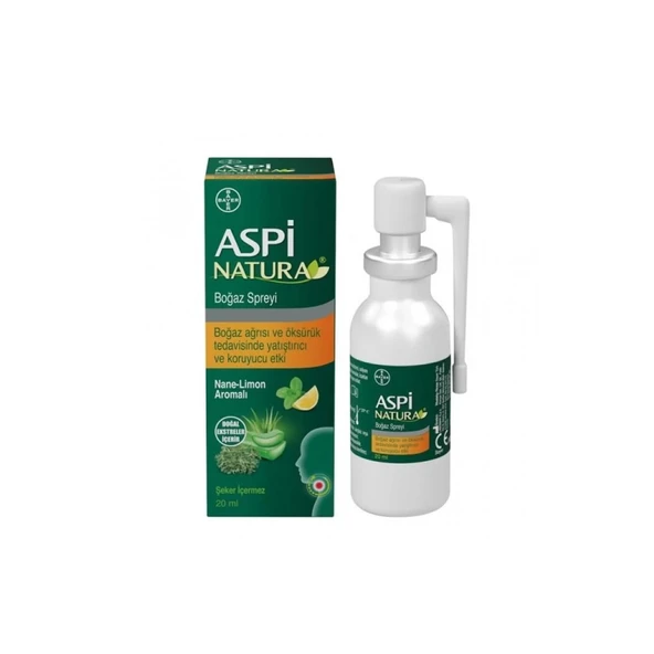 Aspi Natura Nane Limon Boğaz Spreyi 20 ml ürün görseli