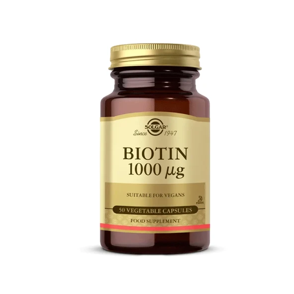 Solgar Biotin 1000 mg 50 Kapsül ürün görseli