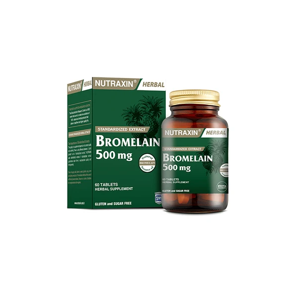 Nutraxin Bromelain 500 mg 60 Tablet ürün görseli