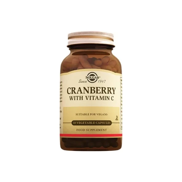 Solgar Cranberry with Vitamin C 60 Kapsül ürün görseli