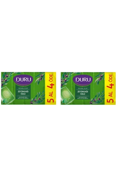 Duru Duş Sabunu Zeytinyağı Özlü 5 x 150 g = 750 gr x 2 Paket