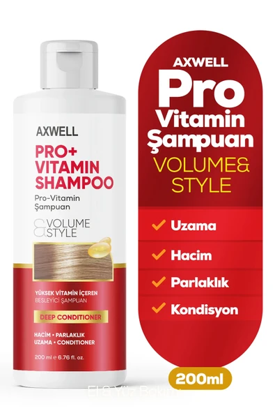 AXWELL Pro+ Vitamin Şampuan Volume Style - 5