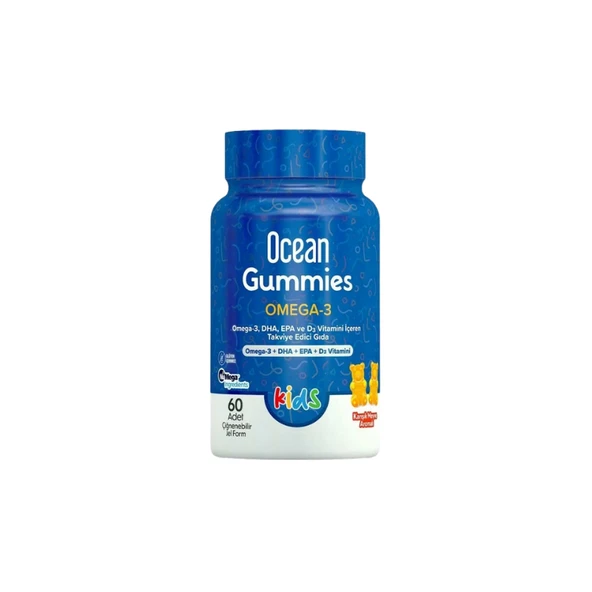 Ocean Kids Gummies Omega 3 60 adet Çiğnenebilir Jel Form ürün görseli