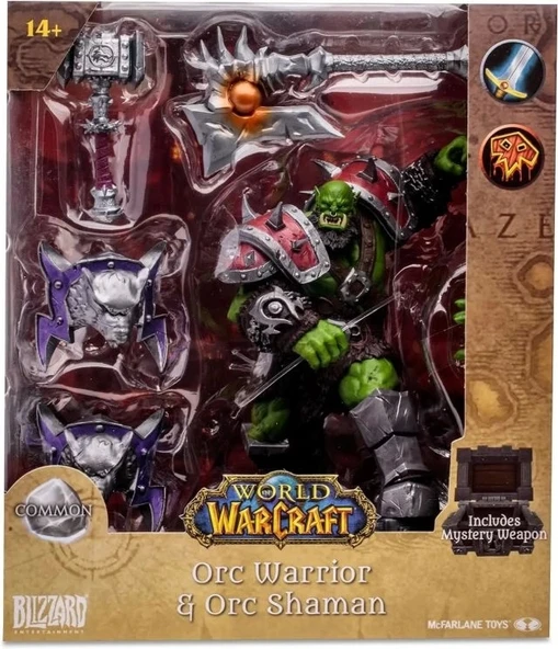 McFarlane - World of Warcraft - Orc: Shaman/Warrior Figürü - 10
