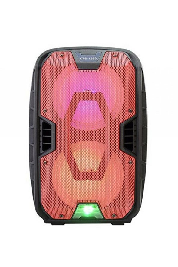 Kts-1263 Led Işıklı Kablosuz Taşınabilir Bluetooth Hoparlör