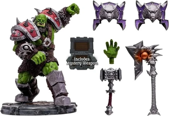 McFarlane - World of Warcraft - Orc: Shaman/Warrior Figürü - 4