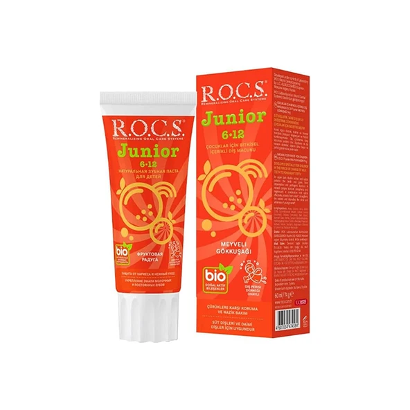 Rocs Junıor 6-12 Yaş Meyveli Gökkuşağı Diş Macunu - 1