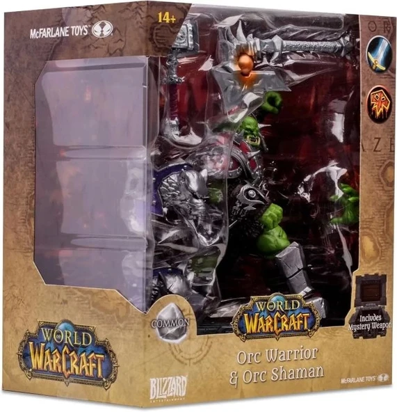 McFarlane - World of Warcraft - Orc: Shaman/Warrior Figürü - 11