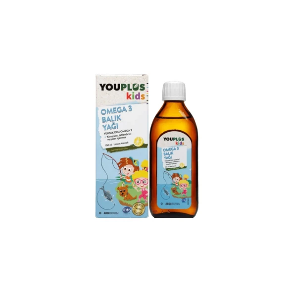 YouPlus Kids Omega 3 Balık Yağı 150 ml ürün görseli