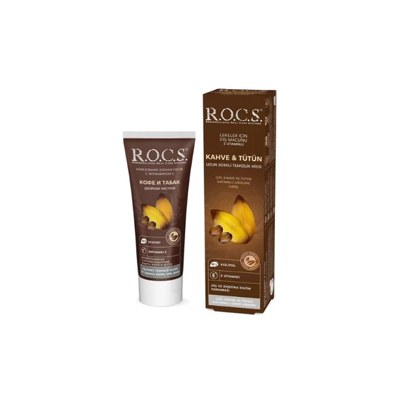 Rocs Kahve ve Tütün Lekelerine Karşı Diş Macunu 74 g