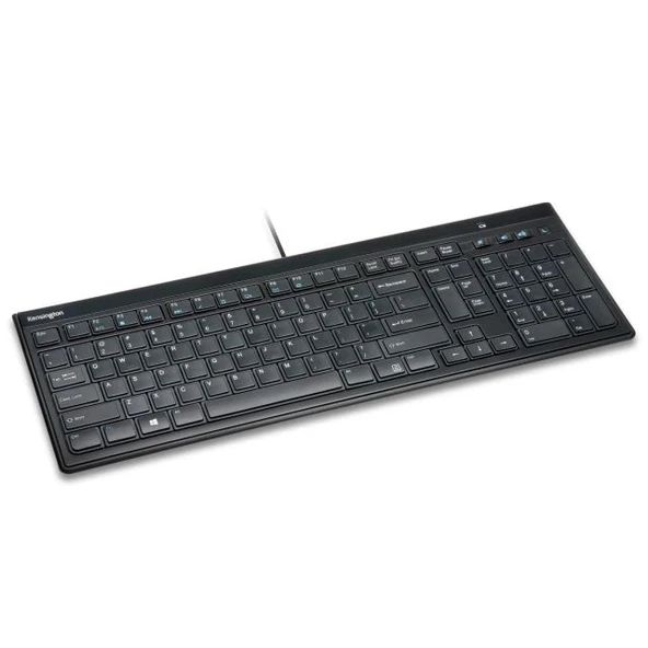 Kensington İnce Tip Kablolu Klavye (K72357ABD) İnce Tasarım - Kablolu