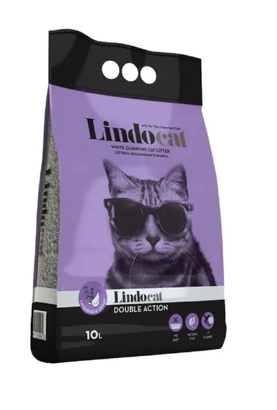 Lindo Cat Lavanta Argan Mor Renkli İnce Taneli Kedi Kumu 10 Lt ürün görseli 1