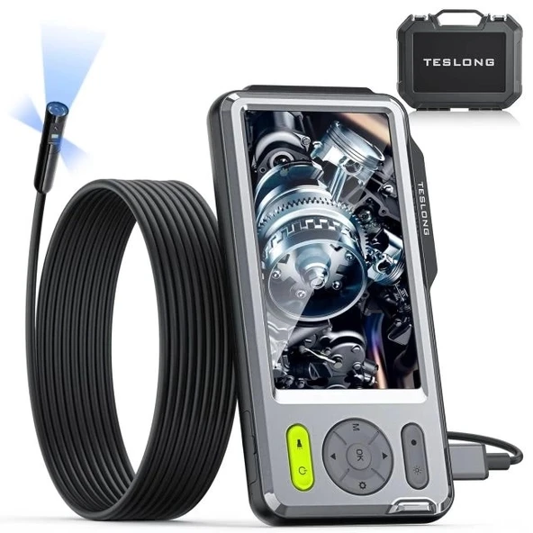 Teslong LED Işıklı Üçlü Lens Endoskop 5M 16FT