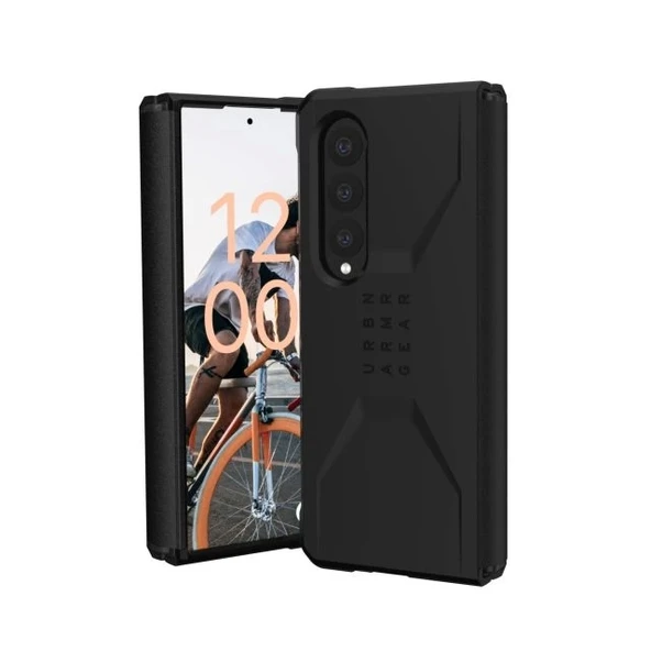UAG Samsung Galaxy Z Fold 4 Civilian Sleek Ultra-Thin Kılıf Black