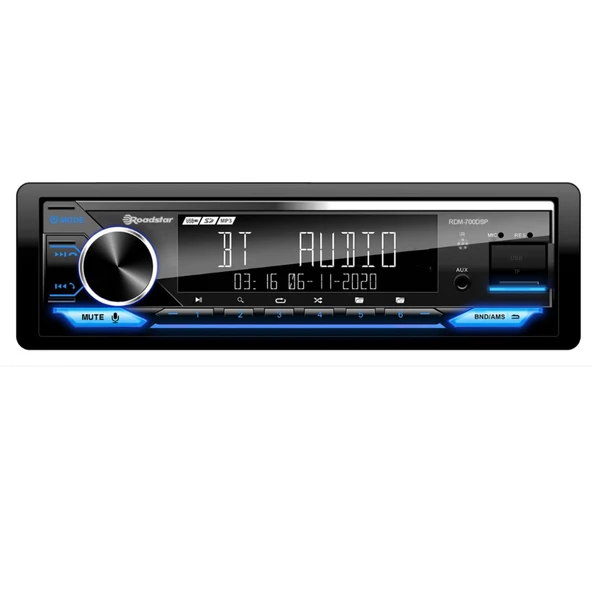 Roadstar RDM-700DSP Bluetooth 2xUSBli Oto Teyp