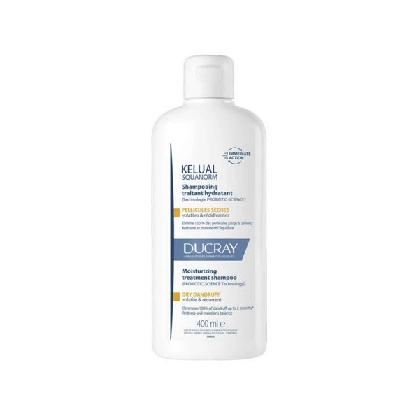 Ducray Kelual Squanorm Kuru Saçlar İçin Nemlendirici Etkili Kepek Şampuanı 400 ml