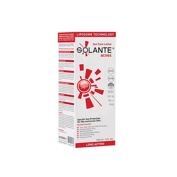 Solante Acnes Spf 50+ Güneş Koruyucu 150 ml
