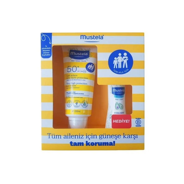 Mustela Güneş Losyonu Spf 50 200 ml + Vücut Losyonu 100 ml