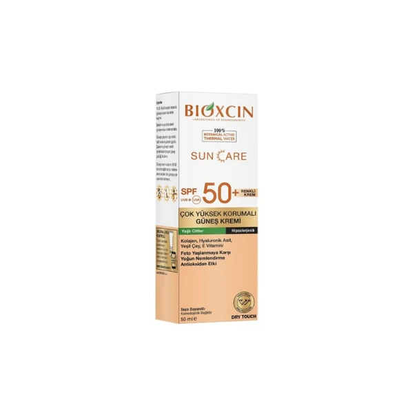 Bioxcin Yağlı Ciltler Spf 50+  Renkli Güneş Kremi 50 ml