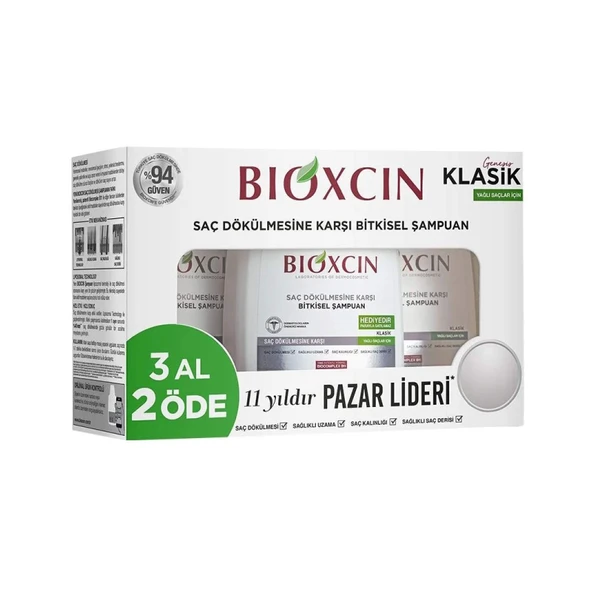 Bioxcin Genesis Yağlı Saçlar İçin 3 Al 2 Öde Şampuan - 1