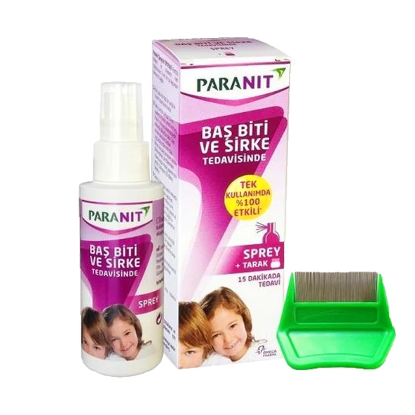 Paranit Baş Biti ve Sirke Tedavisi Sprey+Tarak 100 ml - 1