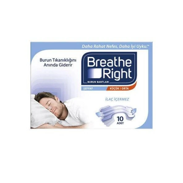 Breathe Right Şeffaf Normal Boy 10 Flaster ürün görseli