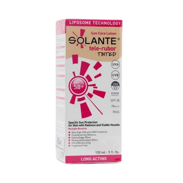 Solante Tele-Rubor Tinted Spf50+ Güneş Koruyucu Losyon 150 ml