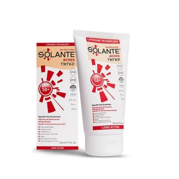 Solante Acnes Tinted Spf 50+ Losyon 150 ml