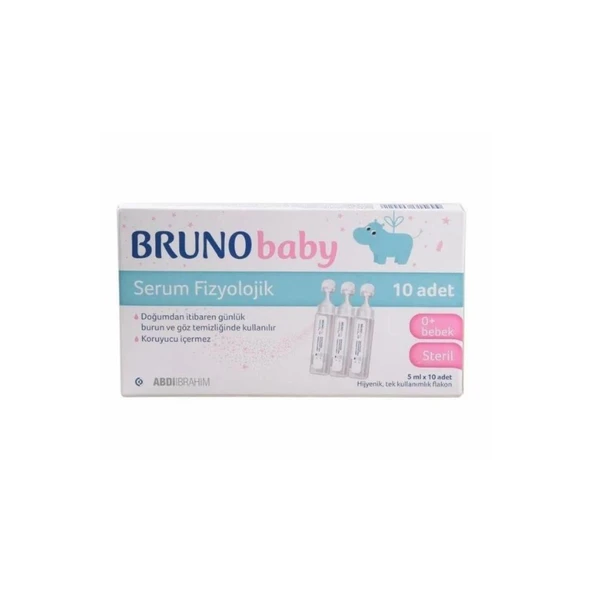 Bruno Baby Serum Fizyolojik 5ml x 10 Flakon ürün görseli