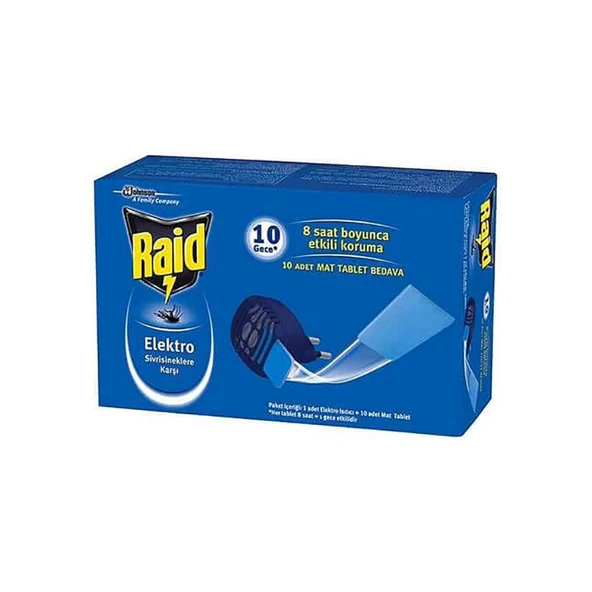 Raid Elektro Isıtıcı + 10 Kokusuz Mat ürün görseli