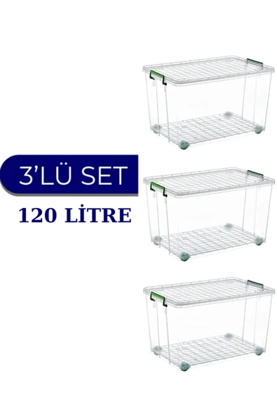 120 LT TEKERLEKLİ SAKLAMA KUTUSU - 1