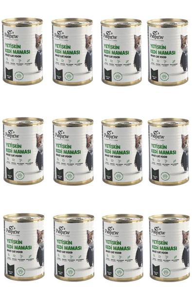 Kedi Yaş Mama Kuzu Konserve Jöleli Premium Parça Etli Yemek Besleyici Tahılsız İçerik 12 x 415 gr - 2