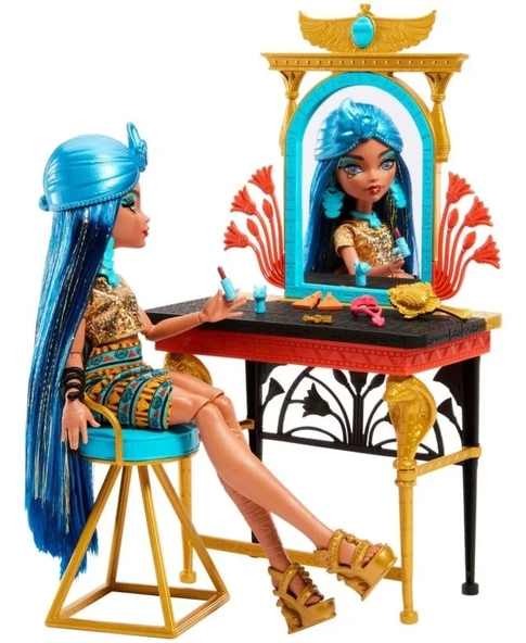 Monster High Cleo De Nile Kişisel Bakım Günü Bebeği ve Oyun Seti - 4