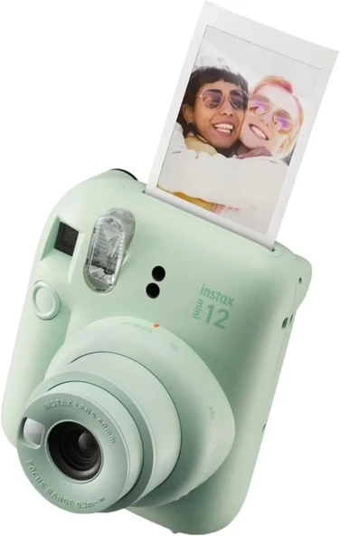 Fujifilm Instax Mini 12 Anlık Fotoğraf Makinesi/ Minimate Özel Kılıf/20 Sayfa/İkili Paket - Yeşil - 6