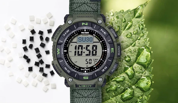 Casio Pro-trek Prg-340b-3dr Erkek Kol Saati Yeşil - Resim 6