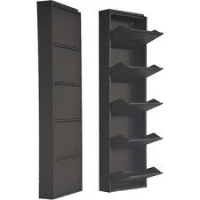 AHM METAL 5 Lİ KİLİTLİ SİYAH METAL AYAKKABILIK 5 BÖLMELİ METAL AYAKKABILIK
