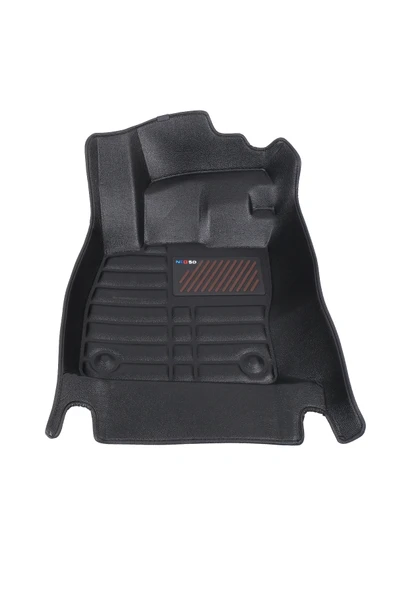 5D Dikişsiz (press) Deri Havuzlu Paspas Siyah Citroen C4X 2022-2025 ile uyumlu