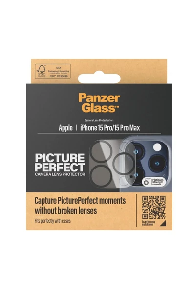 İphone 15 Pro/15 Pro Max Uyumlu Kamera Lens Koruyucu - 4