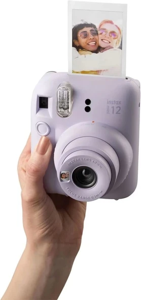 Fujifilm Instax Mini 12 Anlık Fotoğraf Makinesi/ Minimate Özel Kılıf/20 Sayfa/İkili Paket - Mor - 7